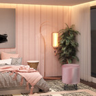 Kit 2 Puffs Decorativos Sala De Estar Pés Metal Cork Veludo R