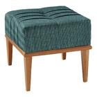 Kit 2 Puffs Em Linho Quadrado Valentin Linho Azul