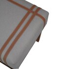 Kit 2 Puffs Quadrados Para Sala De Detalhes Courino Cinza