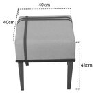 Kit 2 Puffs Quadrados Para Sala De Detalhes Verde