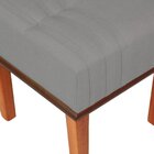 Kit 2 Puffs Quadrados Para Sala De Linho Decorativo Modelo Hi