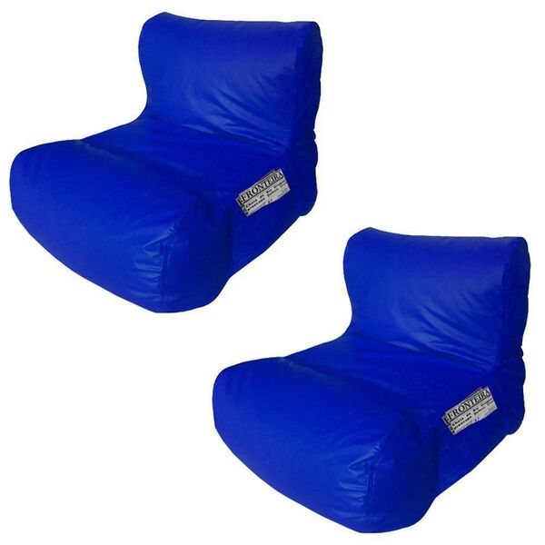 Kit 2 Puffs Relax Nobre Azul Royal L31 - Stay Puff