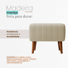 Kit 2 Puffs Verso Bouclé Premium Exclusivo De Luxo Assento Ex