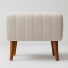 Kit 2 Puffs Verso Bouclé Premium Exclusivo De Luxo Assento Ex