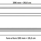 Kit 2 Puxador Concha Preto Fosco Italy Line Il155  192mm