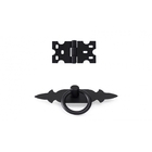 Kit 2 Puxadores Chapa Rustica + 8 Dobradiças Mexicana