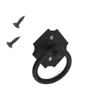 Kit 2 Puxadores Rustico Preto Puxador Argola Puxador Colonial