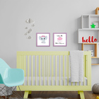 Kit 2 Quadro Decorativo Infantil Quarto Bebê Menina E Menino