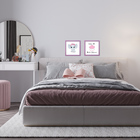 Kit 2 Quadro Decorativo Infantil Quarto Bebê Menina E Menino