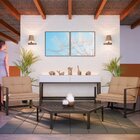 Kit 2 Quadro Tela Decorativa Com Moldura Dente De Leão Céu -