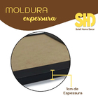 Kit 2 Quadros 25x60 Infantil Safari Estrelado Moldura Branca
