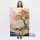 Kit 2 Quadros Abstrato Coast Wisdom Tree 120x80 Arte Em Canva