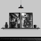 Kit 2 Quadros Amor Em Tempos De Guerra 45x34cm - Com Vidro Mo