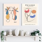 Kit 2 Quadros Arte Colorida - Pablo Picasso 45x34cm Moldura P