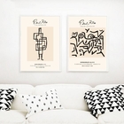 Kit 2 Quadros Arte Minimalista Paul Klee 33x24cm Moldura:made