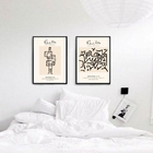 Kit 2 Quadros Arte Minimalista Paul Klee 45x34cm Moldura:made