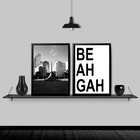 Kit 2 Quadros Belo Horizonte Beagá 33x24cm Moldura:madeira Pr