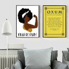 Kit 2 Quadros Candomblé Filha De Oxum 33x24cm Moldura:madeira