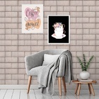 Kit 2 Quadros Coffee Is The Answer 24x18cm Moldura Branca