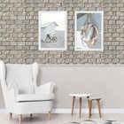 Kit 2 Quadros Coleção Praia - Boia E Bicicleta 33x24cm - Com