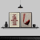 Kit 2 Quadros Cooking With Wine 45x34cm Moldura:madeira Branca