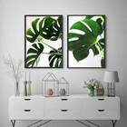 Kit 2 Quadros Costela De Adão 45x34cm - Com Vidro Moldura:mad