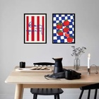 Kit 2 Quadros Cozinha Francesa - Bon Appetit 45x34cm - Com Vi