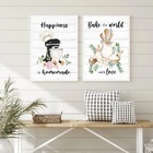 Kit 2 Quadros Cozinha Provençal - Confeitaria 45x34cm - Com V