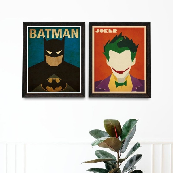 Kit 2 Quadros Decoração Quarto Infantil Menino 33x24cm - Com