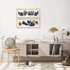 Kit 2 Quadros Decorativo Elegante Abstrato Moderno Para Sala