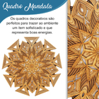 Kit 2 Quadros Decorativo Mandala Mdf Cru - 30cm Ir112