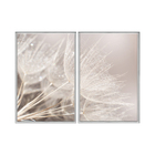 Kit 2 Quadros Decorativos 40x60cm Canvas Dente De Leao Macro