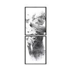 Kit 2 Quadros Decorativos 40x60cm Vidro Arte Liberdade Nature