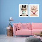 Kit 2 Quadros Decorativos  Audrey Hepburn E Marilyn Monroe