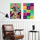 Kit 2 Quadros Decorativos  Festa Junina - Arraiá 24x18cm - Co