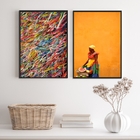 Kit 2 Quadros Decorativos Bahia- Fotografia Baiana 24x18cm -