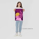 Kit 2 Quadros Decorativos Com Moldura Folhas Formas Sala