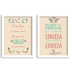 Kit 2 Quadros Decorativos Cozinhar É Amar