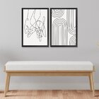 Kit 2 Quadros Decorativos De Parede Quarto Casal Minimalista