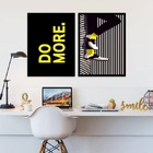 Kit 2 Quadros Decorativos Do More 45x34cm - Com Vidro Moldura