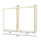 Kit 2 Quadros Decorativos Formas Geométricas Moderno