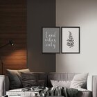 Kit 2 Quadros Decorativos Frases Ramos Casa Decoração Sala