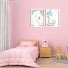Kit 2 Quadros Decorativos Infantil Unicórnio Mágico