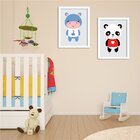 Kit 2 Quadros Decorativos Infantil Ursinho E Hipo