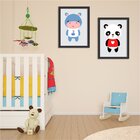 Kit 2 Quadros Decorativos Infantil Ursinho E Hipo