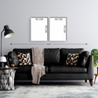 Kit 2 Quadros Decorativos Leão Pincelado Com Frase 50x70cm