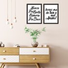 Kit 2 Quadros Decorativos Nunca Foi Sorte Sempre Foi Deus