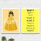 Kit 2 Quadros Decorativos Oxum Yeyê 45x34cm Moldura:madeira B