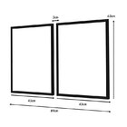 Kit 2 Quadros Decorativos Para Corredor Folhas Felicidade