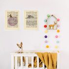 Kit 2 Quadros Decorativos Pequeno Príncipe Vintage 33x24cm -